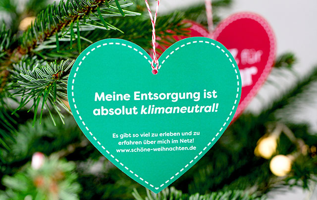 Echte Bäume sind klimaneutral